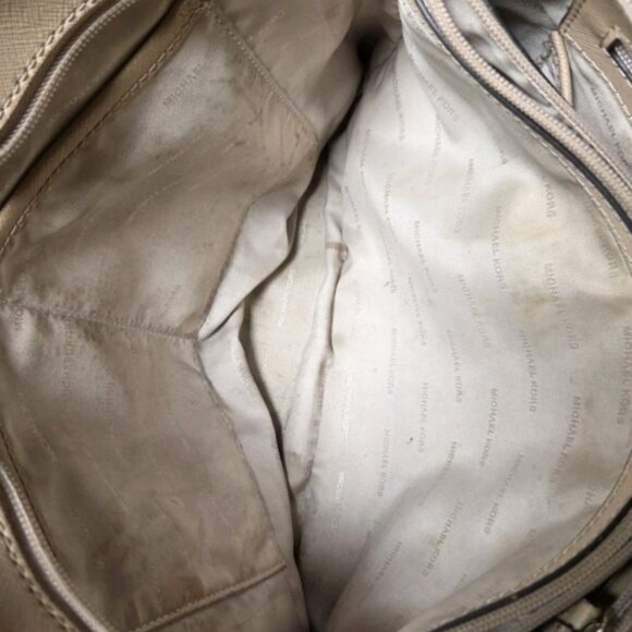 Michael Kors Jet Set Tote Tan Leather Shoulder Bag Large - Picture 6 of 11